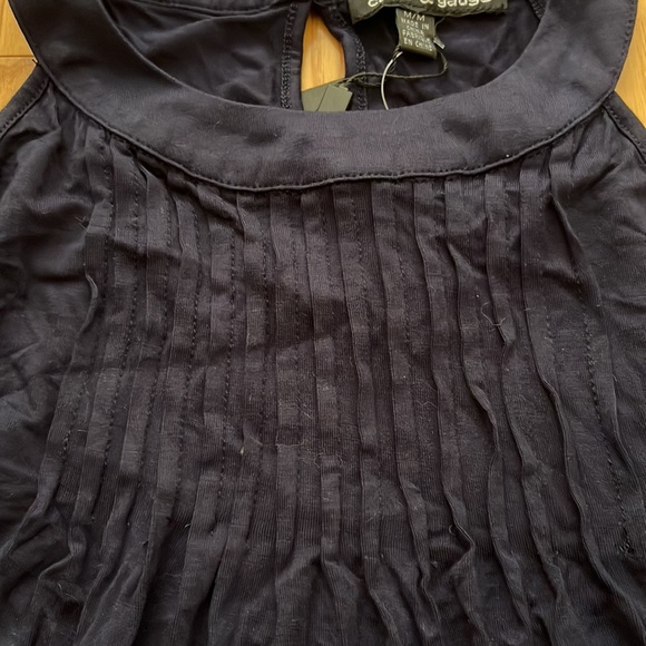 NWT - Navy Ruffle Halter Top - Picture 3 of 5